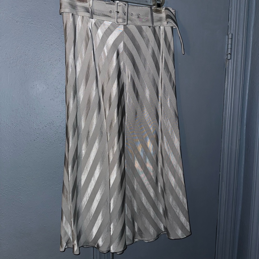 Intermix blue silky midi skirt size 8